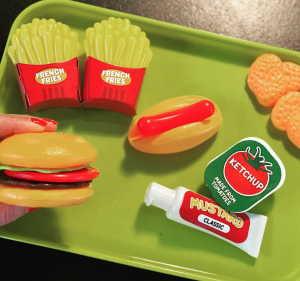 Let Your Toddler Play with Fake Fast Food Toys